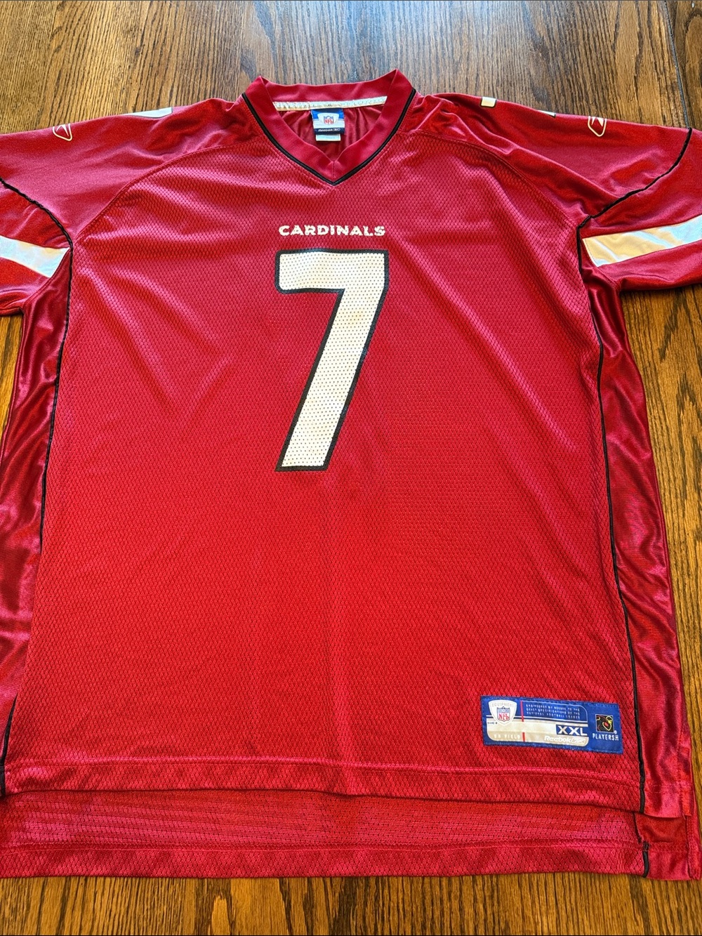 Men’s Vintage Reebok Arizona Cardinals Matt Leinart #7 NFL Jersey XXL Red